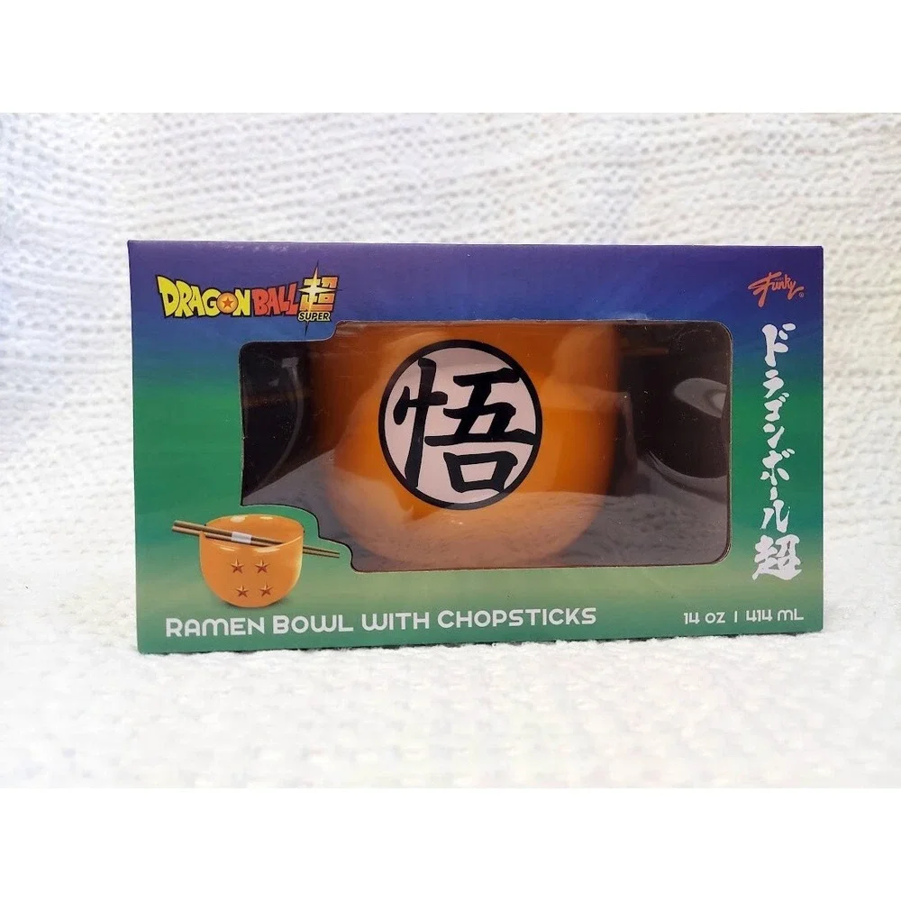 Dragon Ball Z  Super Ramen bowl with chopsticks New